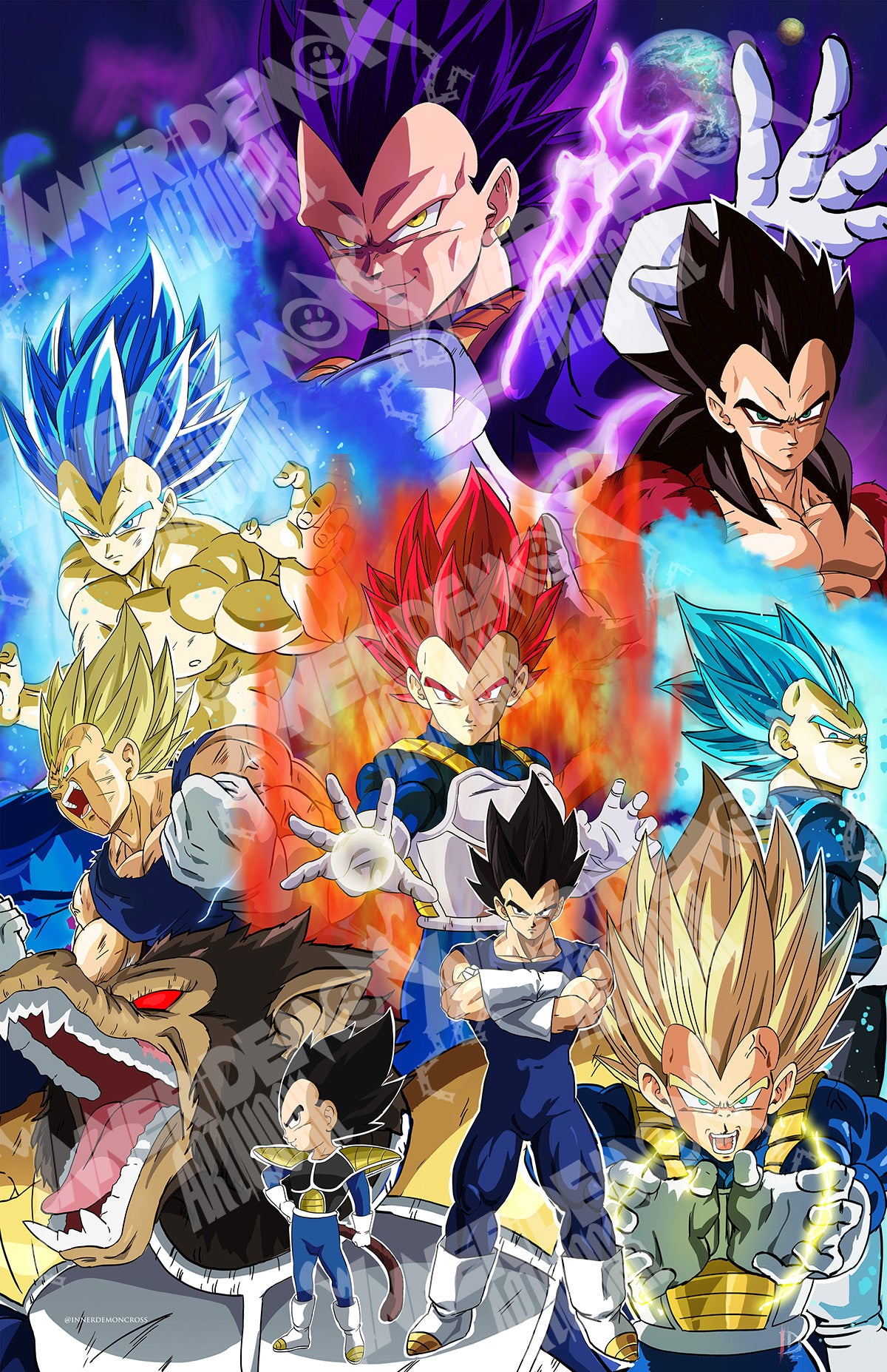 Evolution of Vegeta