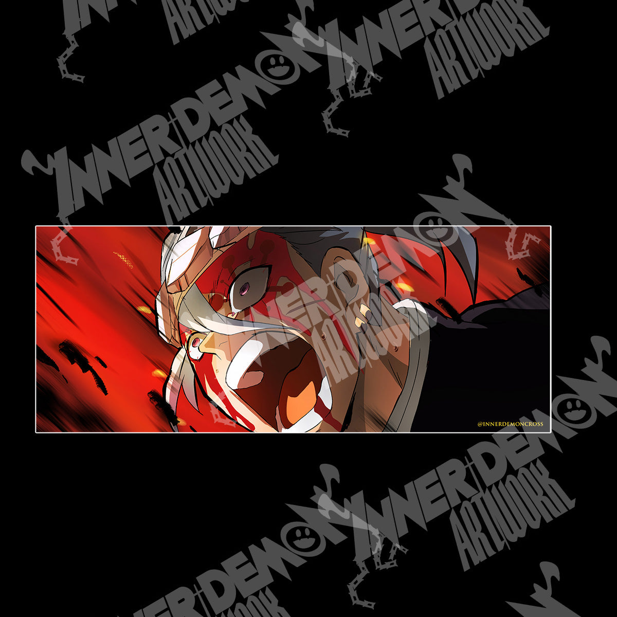 Demon Slayer Stickers – Inner Demon Artwork